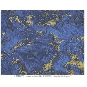 Papier Italien 50 x 70 cm 85 g/m² Marbré bleu et orVendu parscrapmalin