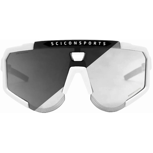 Comparateur de prix : Lunettes Scicon Aeroscope blanches avec verre photochromique gris.