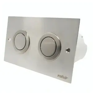Plaque de commande pneumatique R7 mat brillant wc encastré Valsir double volumeVendu paramazon