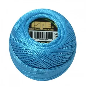 Coton perlé ISPE N°8 - 10GR - Distrifil 530 Bleu des mers du sud - 530...