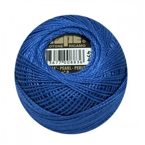 Coton perlé ISPE N°8 - 10GR - Distrifil 494 Bleu de cobalt - 494 Bleu ...
