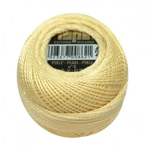 Coton perlé ISPE N°8 - 10GR - Distrifil 424 Jaune pale - 424 Jaune pal... pas cher