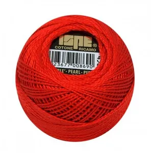Coton perlé ISPE N°8 - 10GR - Distrifil 450 Coquelicot - 450 Coquelico...