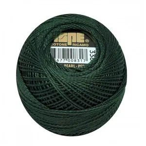 Coton perlé ISPE N°8 - 10GR - Distrifil 338 Foret noire - 338 Foret no...