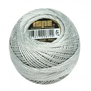 Coton perlé ISPE N°8 - 10GR - Distrifil 467 Gris chrome - 467 Gris chr...