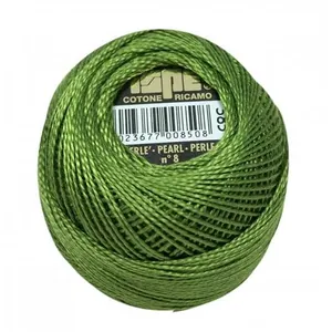 Coton perlé ISPE N°8 - 10GR - Distrifil 385 Vert cactus - 385 Vert cac...