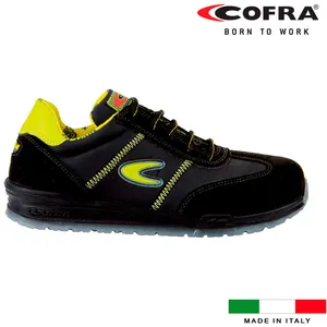 Cofra 78400-000.W38 Owens Chaussures de travail, Noir/Jaune, Taille 38 pas cher