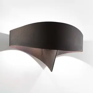Selène Applique LED Scudo en acier, bronze