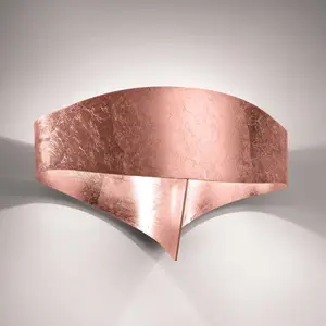 Selène Applique LED Scudo en acier, feuille de cuivreVendu parluminaire
