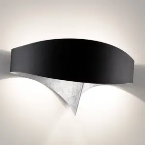 Selene Illuminazione Selène Applique murale LED Scudo avec feuille d'argentVendu parluminaire
