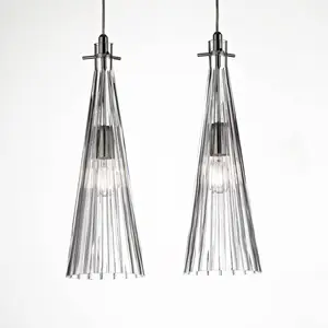 Selène Suspension Costa Rica, à 2 lampes, transparente pas cher