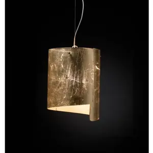 Selène Suspension Papiro, Ø 26 cm, or