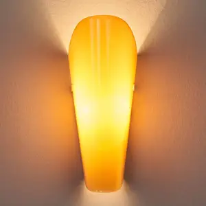 Selène Applique murale Bloom en verre, ambre pas cher