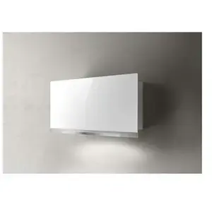 Elica Hotte décorative Elica Aplomb WH/A/60 - Blanc verre pas cher