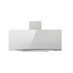 Elica Aplomb WH/A/90 - Hotte - hotte décorative - largeur : 89.8 cm - profondeur : 25 cm - evacuation & recyclage - Blanc verre pas cher