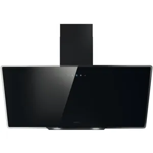Hotte décorative inclinée 90cm 613m3/h noir Elica prf0119828