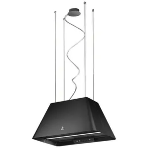 Hotte îlot IKONA LIGHT BL/F - ELICA - Noir - 90 cm - Recyclage pas cher