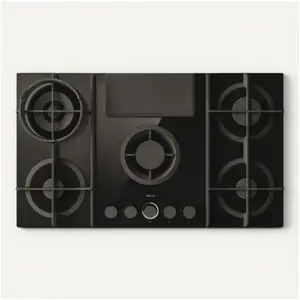 Plaque de cuisson gaz avec hotte intégrée Elica NT FLAME EVO BL/A 88 (...