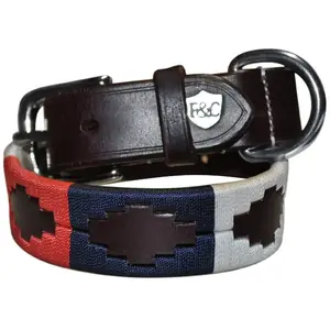Collier pour chien Flags&Cup Chukka TU pas cher
