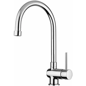 Mitigeur d'évier - PAFFONI - SK185CR STICK - Pivotant - Gris - Chromé pas cher
