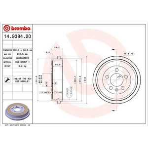 Comparateur de prix : Brembo 14.9384.20â tambour de frein Fox (5z1, 5z3) A2â (8z0) Fabia