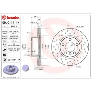 Brembo Disque de frein, poinçonné/ventil, Essieu avant, par ex. pour BMW pas cher