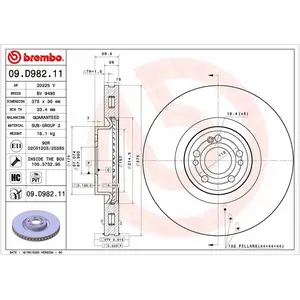 Disque de frein 09D98211 Brembo 09D98211 pas cher