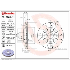 Comparateur de prix : BREMBO Disques de frein pour MERCEDES-BENZ: Classe G (Ref: 09.D763.11)