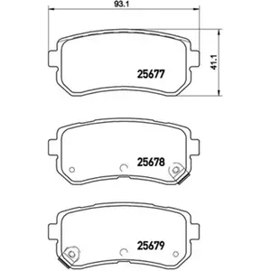 Kit de plaquettes de frein, frein à disque P 30 068 Brembo P30068 pas cher