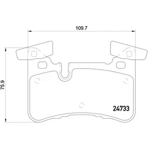 Comparateur de prix : Kit de plaquettes de frein, frein à disque P 50 110 Brembo P50110