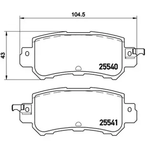 Kit de plaquettes de frein, frein à disque P 49 047 Brembo P49047 pas cher