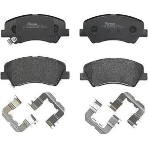 Brembo Jeu de 4 plaquettes de frein, Essieu avant, par ex. pour Hyundai, KIA pas cher