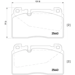 Comparateur de prix : Brembo Jeu de 4 plaquettes de frein, Essieu avant, par ex. pour Audi, Porsche