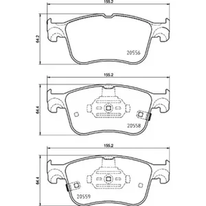 Brembo Kit de plaquettes de frein, frein à disque, Essieu avant, par ex. pour Ford pas cher
