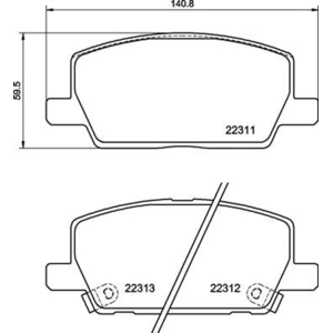 BREMBO Plaquettes de frein X4 pour OPEL: Mokka, Insignia (Ref: P 07 012) pas cher