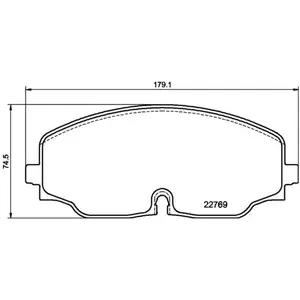 Kit de plaquettes de frein, frein à disque P 85 176 Brembo P85176 pas cher