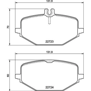 Jeu de 4 plaquettes de frein BREMBO P 50 161 - Réf. 1413798 pas cher