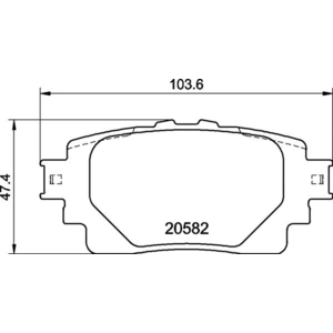 Kit de plaquettes de frein, frein à disque P 83 174 Brembo P83174 pas cher