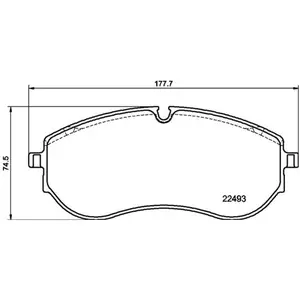 Jeu de plaquettes de frein, frein à disque P 85 179 Brembo P85179 pas cher