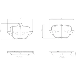 Jeu de plaquettes de frein BREMBO P 50 169 pas cher