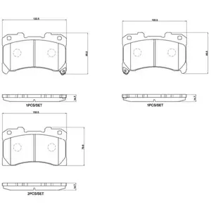 BREMBO Plaquettes de frein X4 pour TOYOTA: Yaris (Ref: P 83 184) pas cher