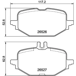 Kit de plaquettes de frein, frein à disque BREMBO P 50 172 pas cher