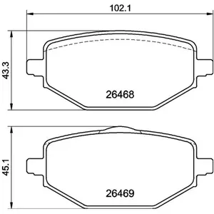 Jeu De Plaquettes De Frein, Frein À Disque P68076 Brembo Brembo P68076 pas cher