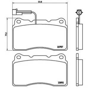 Jeu De Plaquettes De Frein, Frein À Disque P 23 115x Brembo Alfa Romeo; Lancia; Maserati Brembo P23115x pas cher