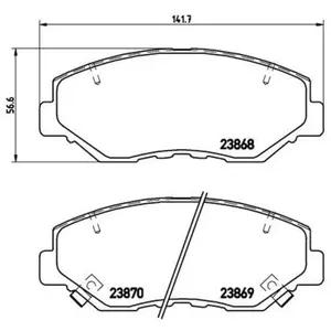 BREMBO Plaquettes de frein X4 pour HONDA: CR-V, Accord, Civic (Ref: P 28 035X) pas cher