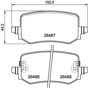 Jeu De Plaquettes De Frein, Frein À Disque P30139 Brembo Brembo P30139 pas cher