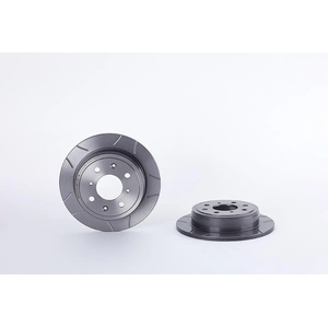 Brembo Jeu de 2 disques de frein, plein, Essieu arrière, par ex. pour Honda