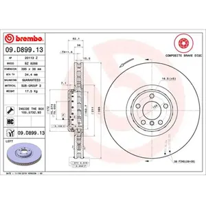 Comparateur de prix : BREMBO Disques de frein pour BMW: X6, X5 (Ref: 09.D899.13)