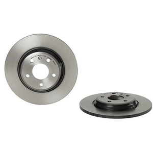 Brembo Jeu de 2 disques de frein, plein, Essieu arrière, par ex. pour Audi