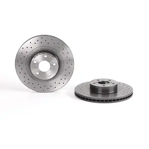 Jeu de 2 disques de frein Xtra BREMBO 09.9077.1X - Réf. 1394218 pas cher